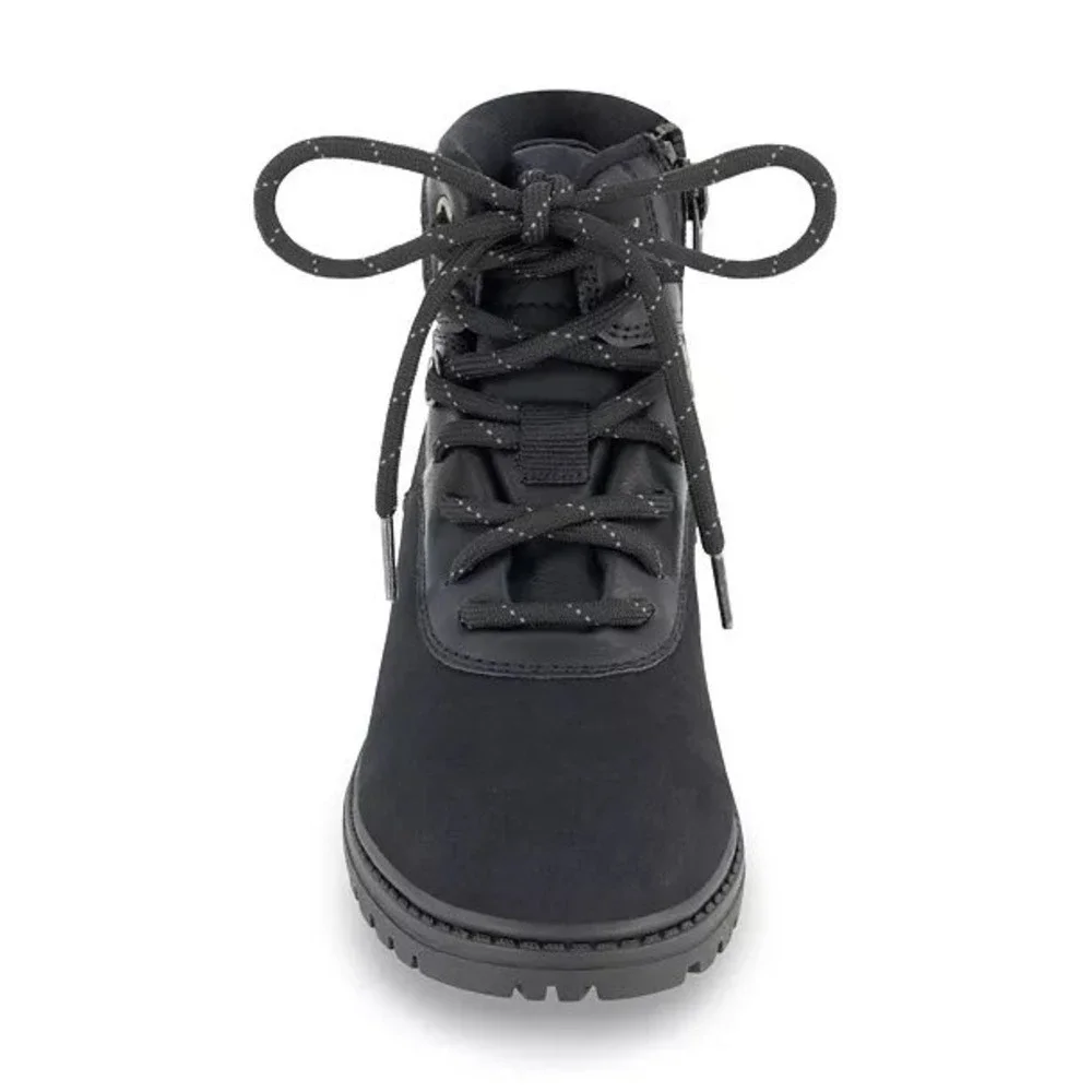 NIB Kenneth Cole New York Little Big Boys Isaac Gabriel Black Lace Up Boots Sz 2
